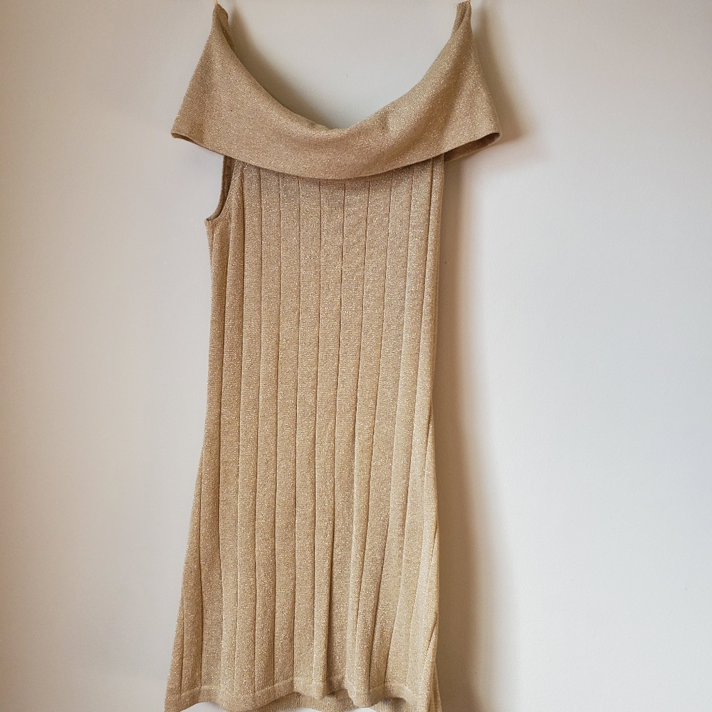 Gold minidress